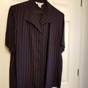 Austin Reed Navy/Red Blouse & Pant Set